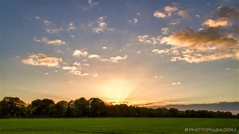 November Evening Sky over Farmers Fields - Photorasa Free HD Photos