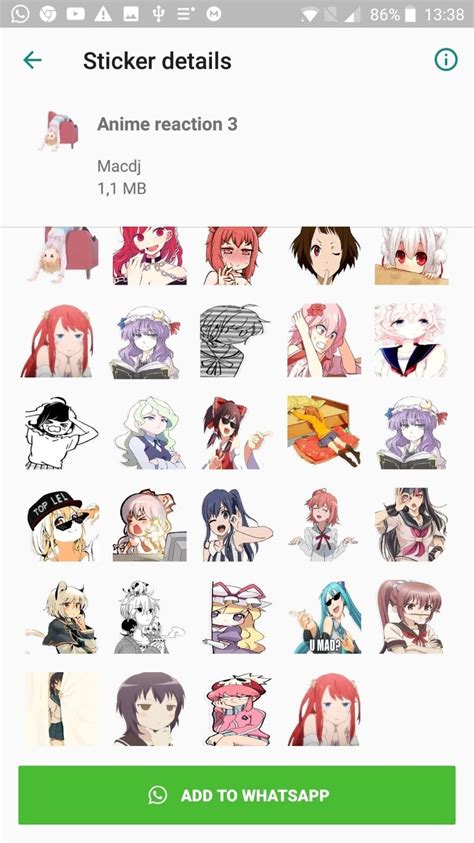 38+ Best Download Stiker Anime Untuk Whatsapp Terkeren | Captionseru