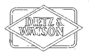 DIETZ & WATSON Trademark of Dietz & Watson. Serial Number: 75016080 ...