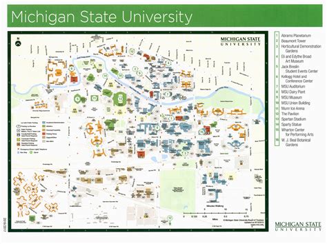 MSU Campus Map Printable