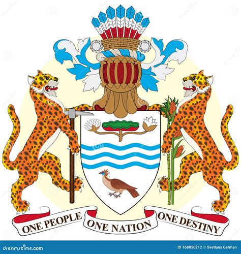 Coat of Arms of Co-operative Republic of Guyana Stock Vector ...