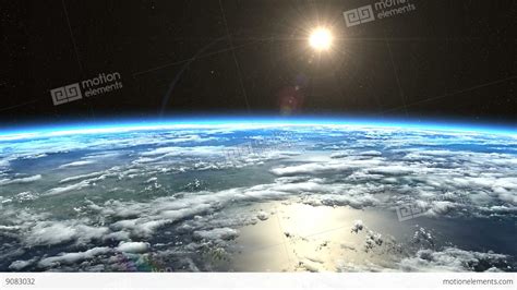 Sunrise From Space. Earth From Space Stock Animation | 9083032