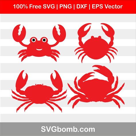 Crab Silhouette Vector Free at Vectorified.com | Collection of Crab ...