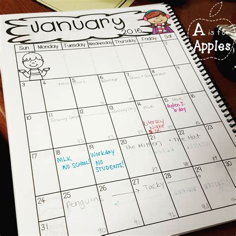 Teacher Calendar Printable - Printable Calendars AT A GLANCE