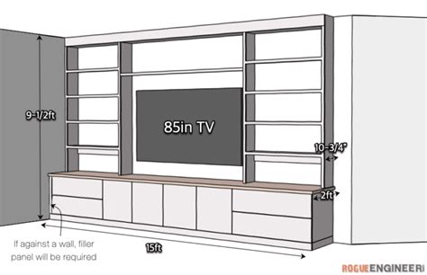 Built-In Entertainment Center » Rogue Engineer