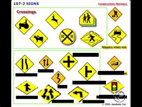 Learn Traffic Signs: Rules of the Road 7b - YouTube