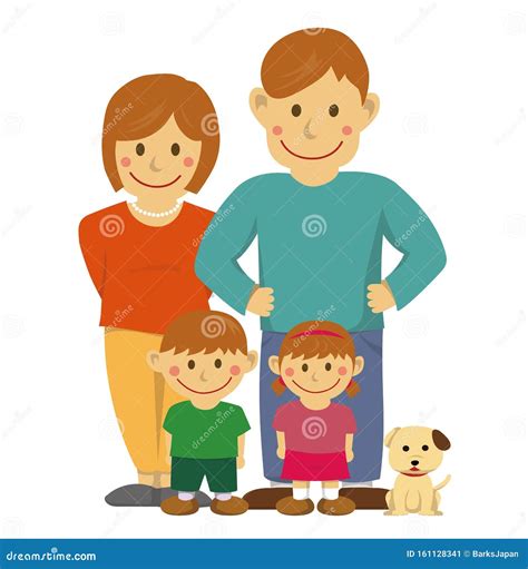 Nuclear Family And Blended Families Stock Image | CartoonDealer.com ...