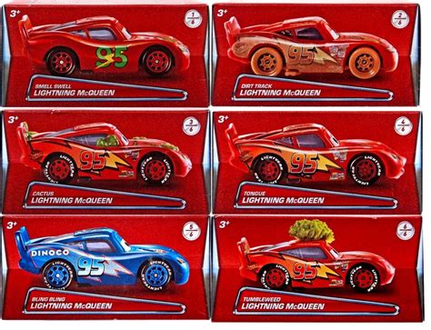 Disney Pixar Cars Lightning McQueen Puzzle Box Diecast set of 6pcs ...