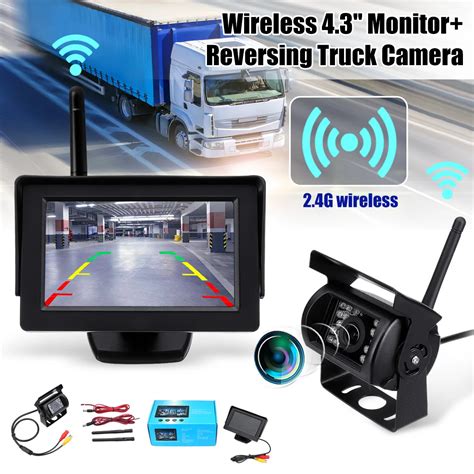 2.4G Wireless Car Rear View Backup Camera System Night Vision Vehicle ...