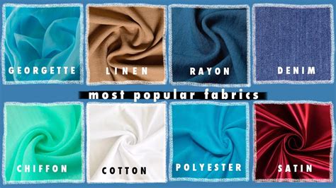 Fabric Types - Material for Sewing | Learning About Fabrics | Most ...