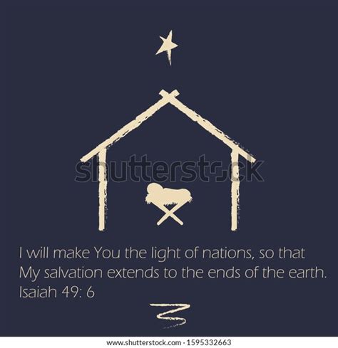 Birth Christ Silhouette Jesus Isolated On Stock Vector (Royalty Free ...