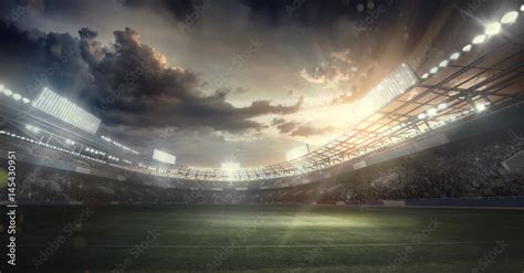 Sports Background. Soccer Stadium. Sport Arena Stock Photo | Adobe Stock