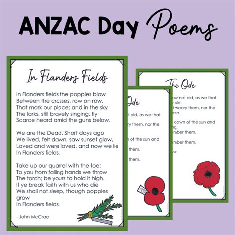 ANZAC Day Poems – Teachie Tings