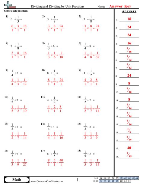 Fraction Worksheets