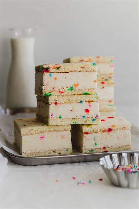 Birthday Cake Ice Cream Sandwiches | Sift & Simmer