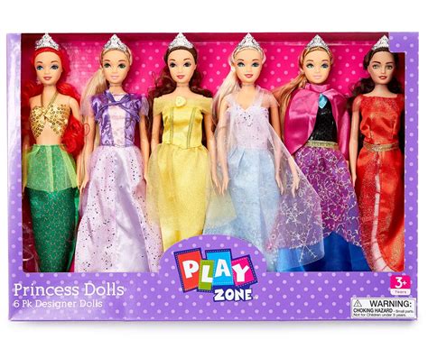 Play Zone Princess Fashion Dolls, 6-Pack | Big Lots