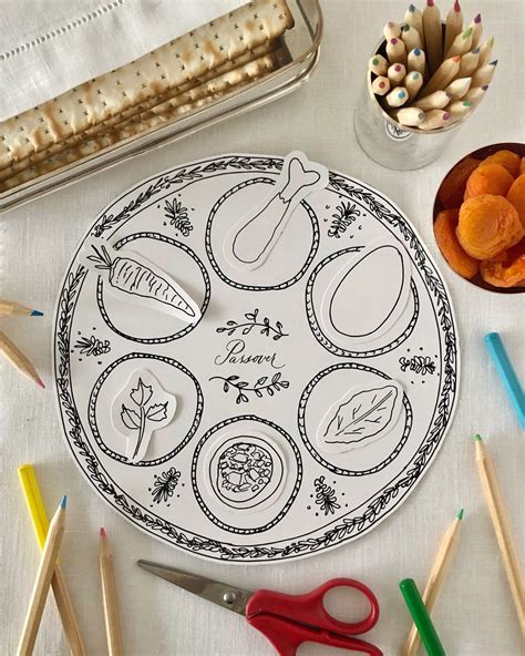 printable passover seder plate darcy miller designs - printable ...