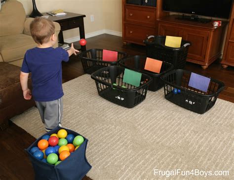 10 Ball Games for Kids - Ideas for Active Play Indoors! - Frugal Fun ...