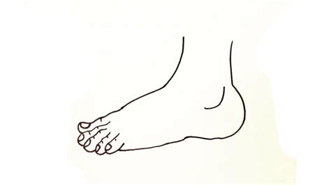 Foot Line Drawing at PaintingValley.com | Explore collection of Foot ...