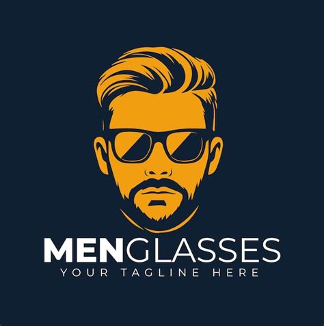 Premium Vector | Man Glasses Logo Design