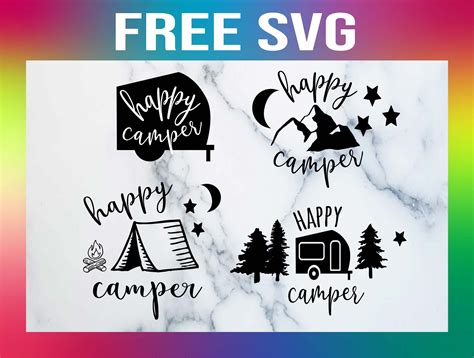 4 Free Happy Camper SVGs