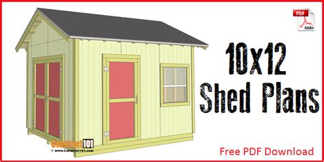 Shed plans 10x12 gable | log shed plans