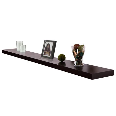 Venice Floating Wall Shelf, Black, 1 piece (Sizes: 12"/24"/36"/48 ...