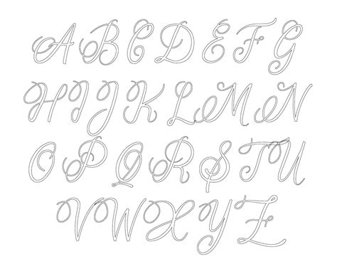 Printable Calligraphy Stencils, Each of these are full printable ...