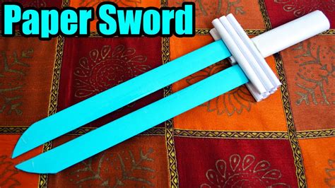 How to make a PAPER SWORD (Tutorial) - YouTube