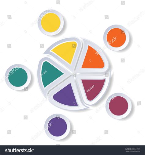 Template Infographics Pie Chart Area Chart Stock Illustration 592541537 ...