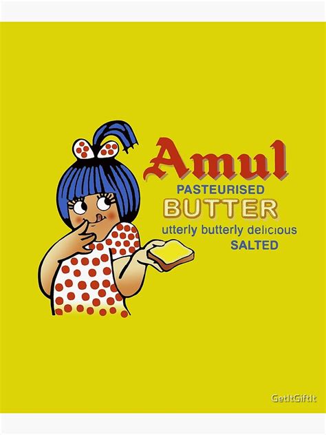 "Amul Butter Iconic Indian Food design" Poster for Sale by GetItGiftIt ...