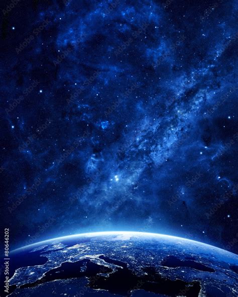 Earth at night Stock Photo | Adobe Stock