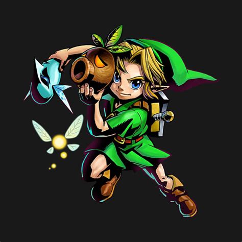 Young Link Ocarina of Time - Link - T-Shirt | TeePublic