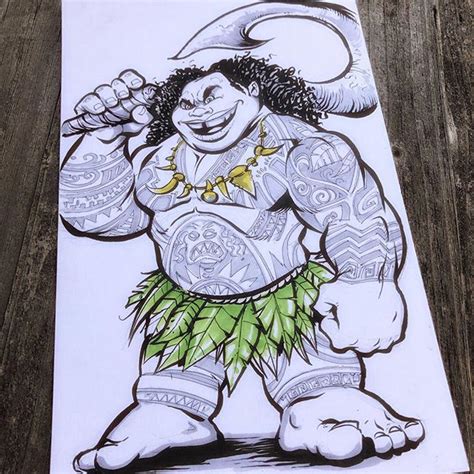 Maui Moana Tattoo Printable