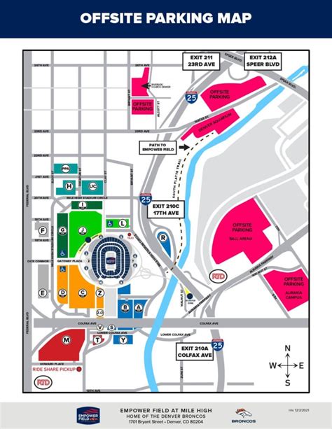 Empower Field at Mile High Parking 2024: Denver Broncos Stadium - SeatGraph