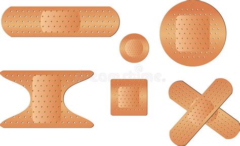 Types of Bandages stock illustration. Illustration of sticky - 32940123