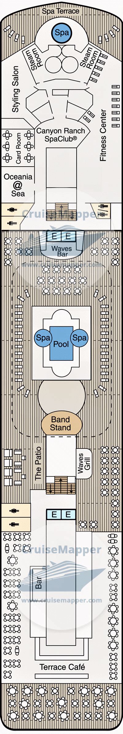 Oceania Nautica deck 9 plan | CruiseMapper