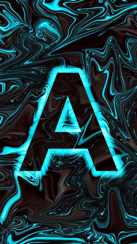 Alphabet A blue hd wallpaper | Iphone wallpaper vintage hipster, Unique ...