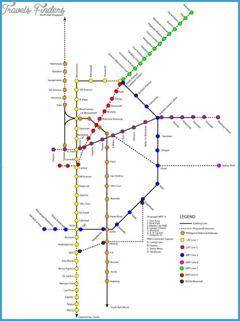 Manila Subway Map - TravelsFinders.Com