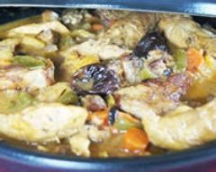 Recette Tajine de poulet au citron confit