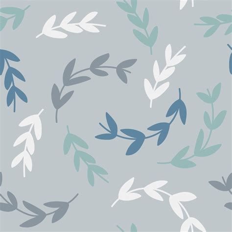 Free Vector | Simple pattern of branches on blue background