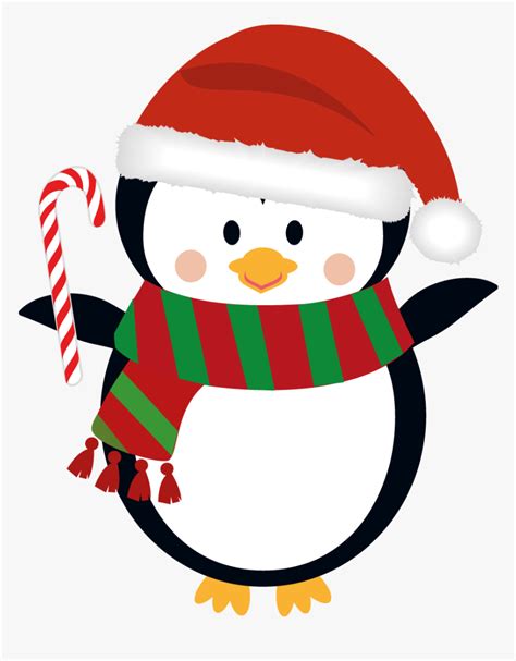 Christmas Penguins Clip Art Free - Transparent Background Cute ...