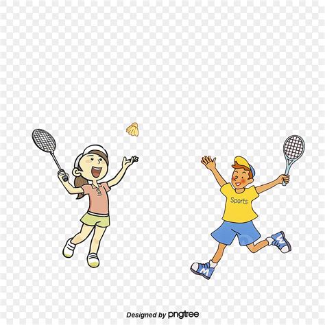 Niños Jugando Al Bádminton PNG , Clipart De Niños, Niños Jugando Al ...