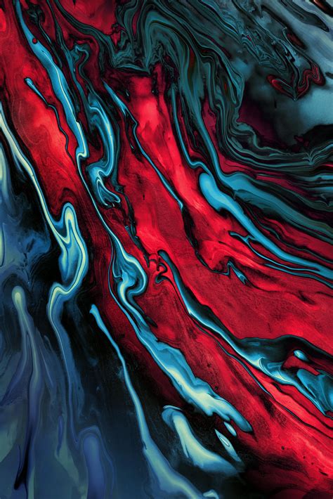 Red and Blue Abstract Painting · Free Stock Photo