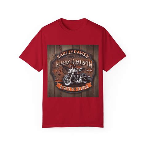 Unisex Garment-Dyed T-shirt. Harley Davidson. Custom Harley Davidson ...