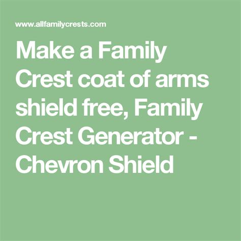 Make a Family Crest coat of arms shield free, Family Crest Generator ...