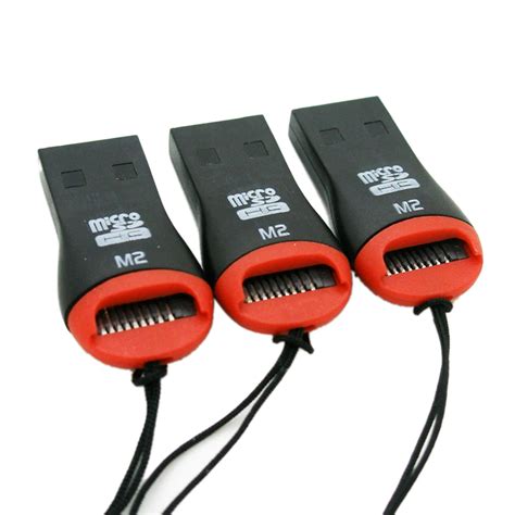 3 x USB 2.0 Micro SD Card Adapter Reader Writer SDHC MMC Micro Sd 2528c ...