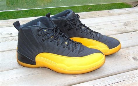 The Black and Yellow Jordan 12 Jordan Sneaker Line | eBay