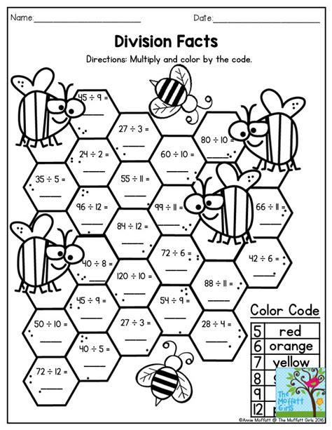 Math Division By 8 Printable Worksheets