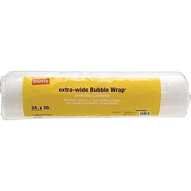 Staples® 3/16" Extra Wide Bubble Roll, 24"x20' (27167) | Staples®